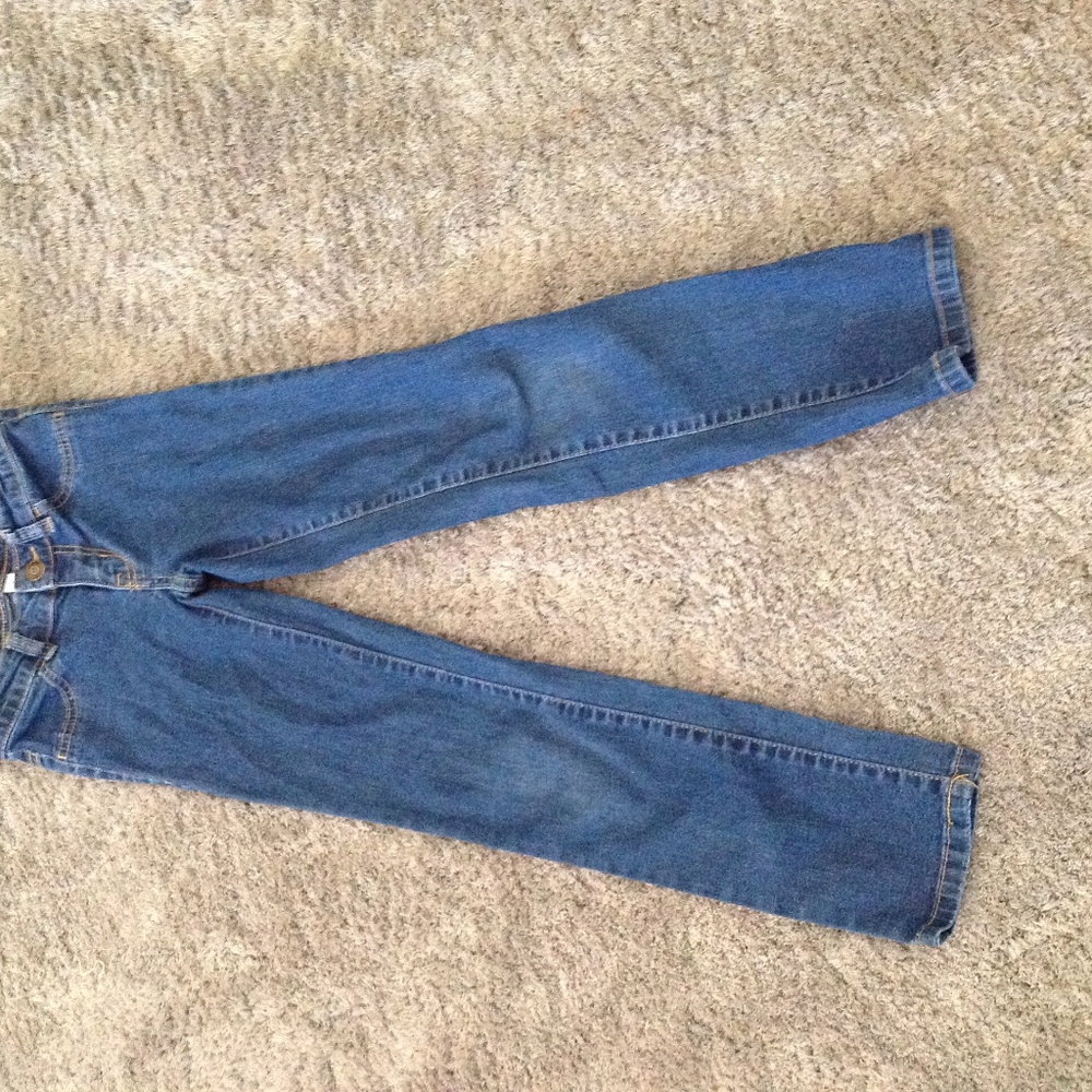 super stretch blue jeans